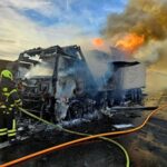 FW Sankt Augustin: LKW auf der A3 brennt aus