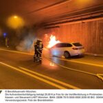 FW-M: BMW brennt im Allacher Tunnel (A99)