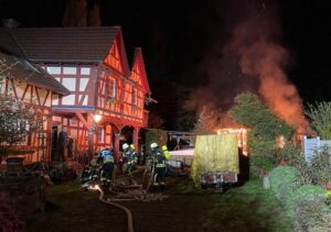 FW-OG: Brennender Wintergarten – Glück im Unglück