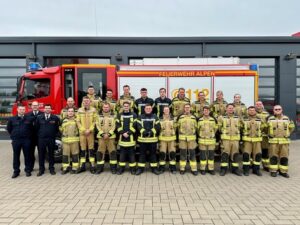 FW Sonsbeck: Interkommunale Ausbildung der Feuerwehren Alpen, Sonsbeck und Xanten