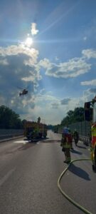 FW Ratingen: Verkehrsunfall auf der Autobahn A 524